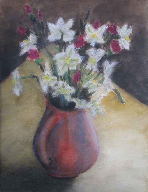 Czink Ibolya Beatrix: Ajándék május első vasárnapjára, 2011, akvarell