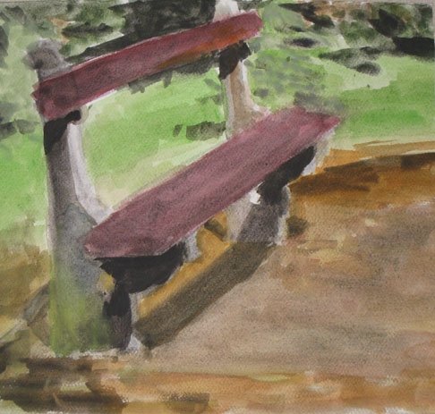 Czink Ibolya Beatrix: Pad, 2011, akvarell