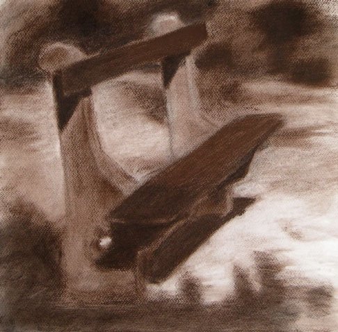 Czink Ibolya Beatrix: Pad, 2011, pasztell · pittkréta