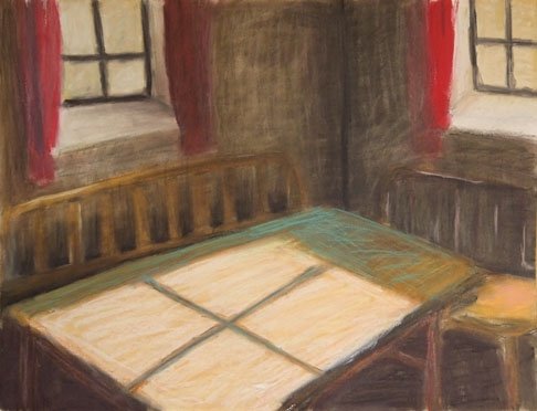 Czink Ibolya Beatrix: Ablakok, 2012, olajpasztell