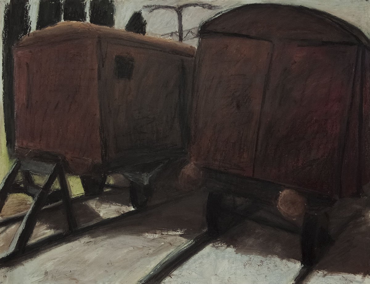 Czink Ibolya Beatrix: Őrségben, 2014, pasztell