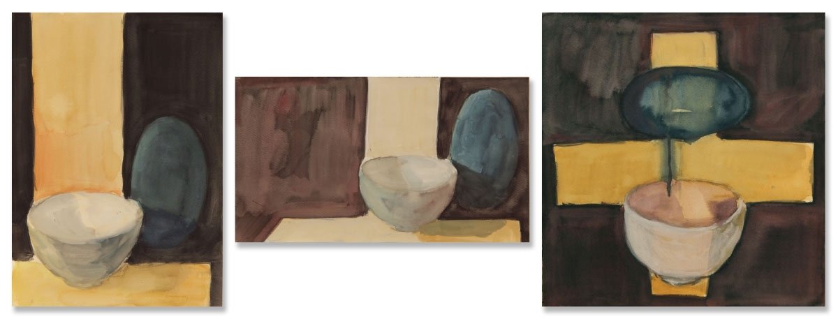 Czink Ibolya Beatrix: 1+1= 3, 2015, akvarell
