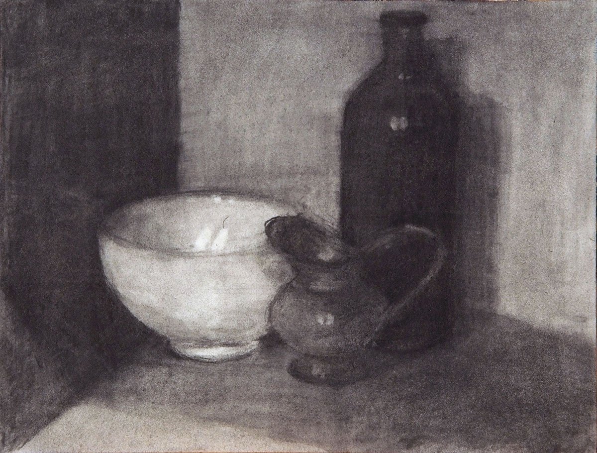 Czink Ibolya Beatrix: Polcon, 2015, szénrajz