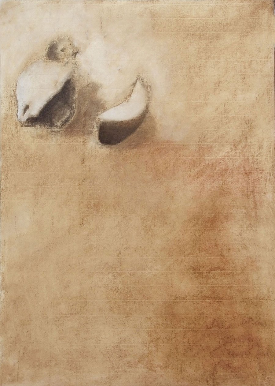 Czink Ibolya Beatrix: Jézus (blv) madara, 2015, pasztell