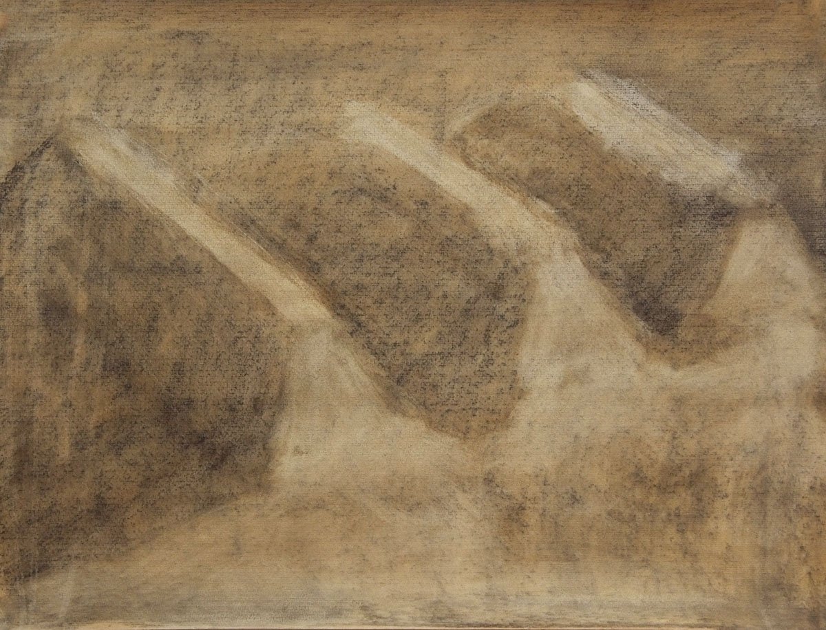 Czink Ibolya Beatrix: Hantok, 2015, szénrajz