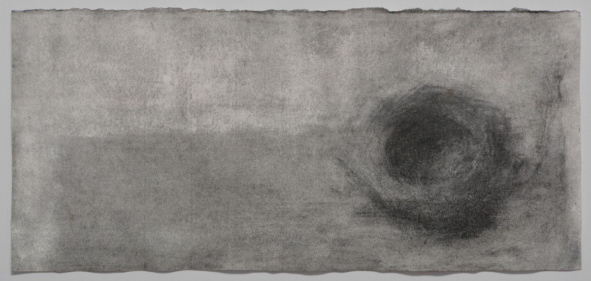 Czink Ibolya Beatrix: Fészek III., 2016, szénrajz