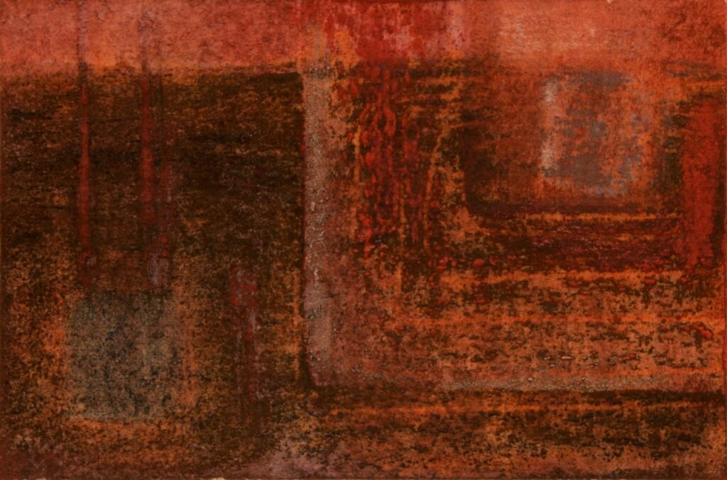 Czink Ibolya Beatrix: Ikon (tenyérnyi kép), 2017, pasztell
