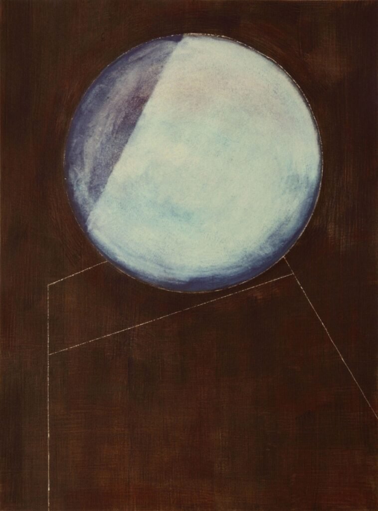 Czink Ibolya Beatrix: Hold, 2017, akvarell