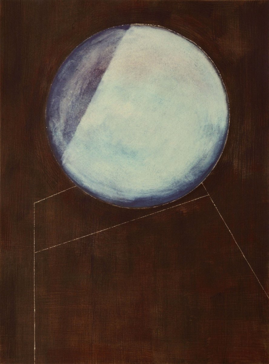 Czink Ibolya Beatrix: Hold, 2017, akvarell