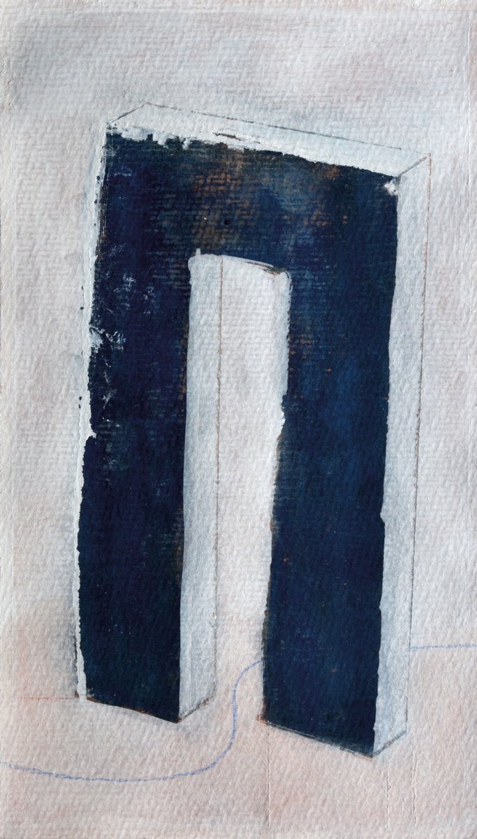Czink Ibolya Beatrix: Kapu II., 2018, akvarell
