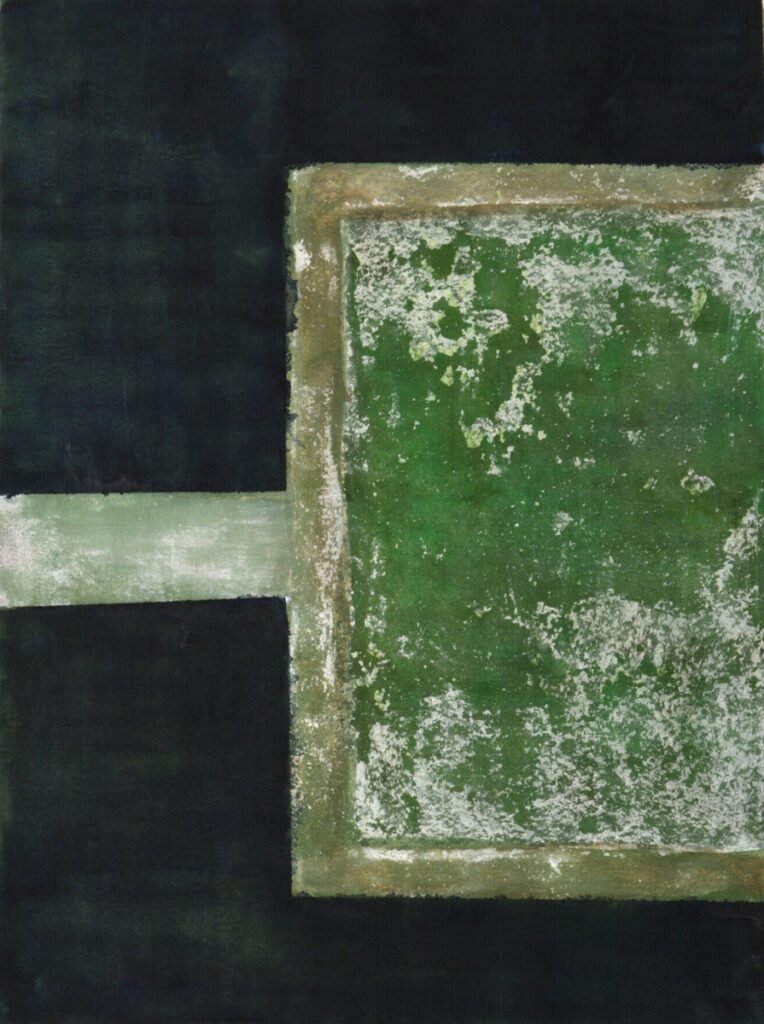 Czink Ibolya Beatrix: Kert, 2018, akvarell