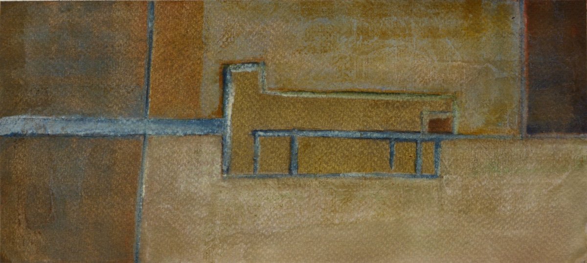 Czink Ibolya Beatrix: Kert VIII., 2018, akvarell